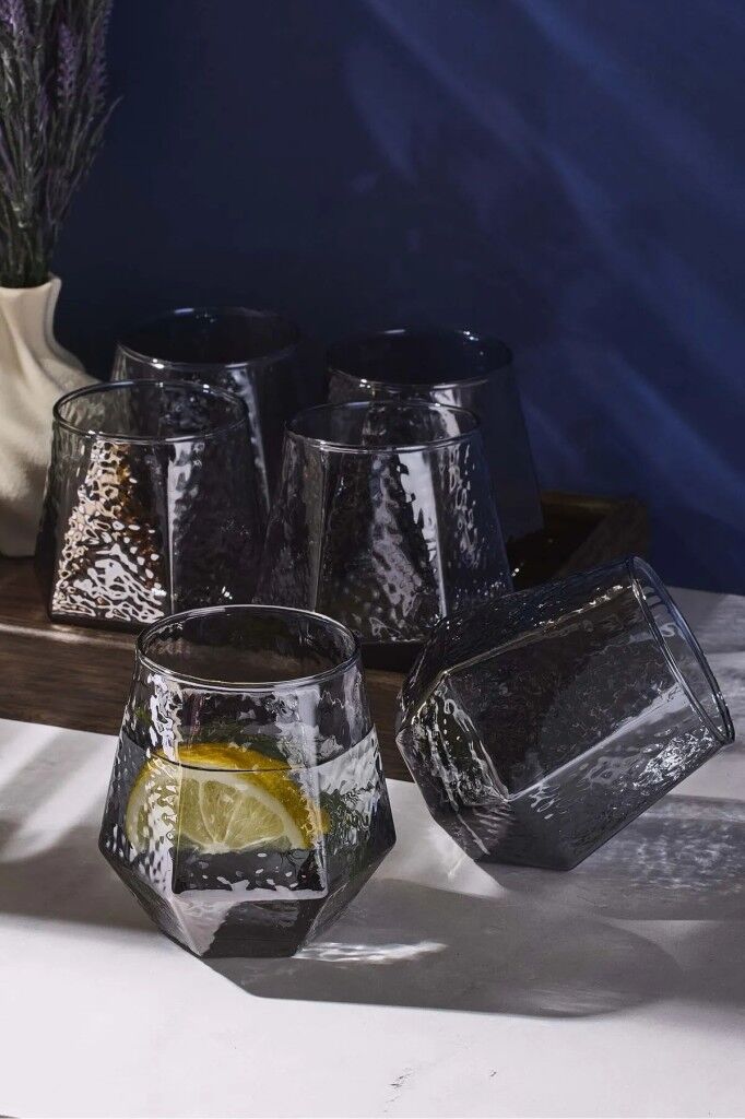 Perotti Harris Füme 6 Lı Cam Bardak 320 ML 16674