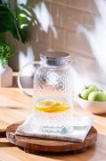 Kapris Balıksırtı Desenli Cam Sürahi 2000 Ml SA6866