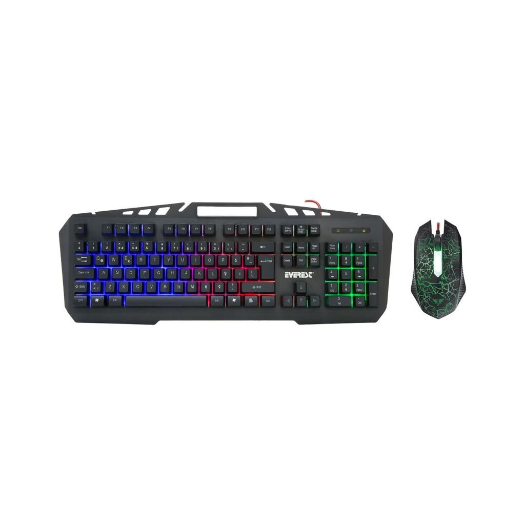 Everest KMX-99 Gökkuşağı Zemin Aydınlatmalı Q Oyuncu Klavye