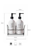 Perotti Sapone White 2 Li Standlı Sıvı Sabunluk 16745