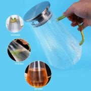 Kapris Metal Kapaklı Tırtıklı Cam Sürahi 1500 Ml SA6860