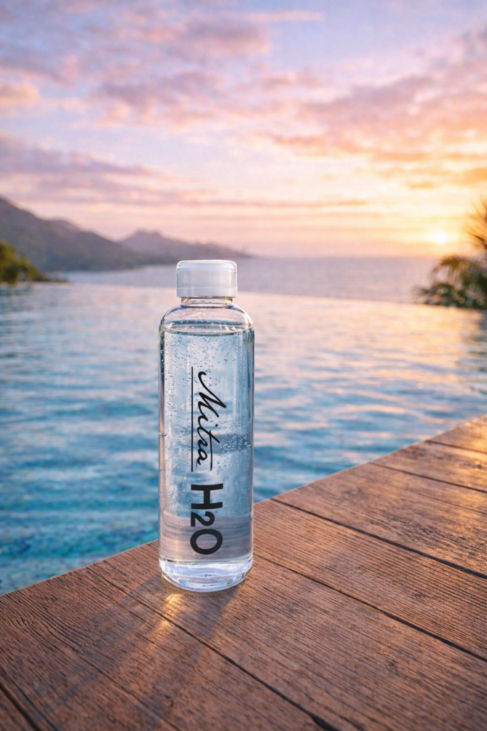 Kapris Borosilikat Cam Matarası 1000 ML Beyaz 3848