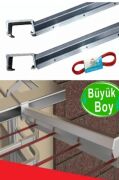 Kare Alüminyum Balkon Çamaşırlık Kurutmalık Çamaşır Askısı (İP HEDİYELİ) CK-0130
