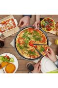 Kapris 3 Lü Emaye Pizza Fırın Tepsi Seti 26-29-32 Cm KAP-536