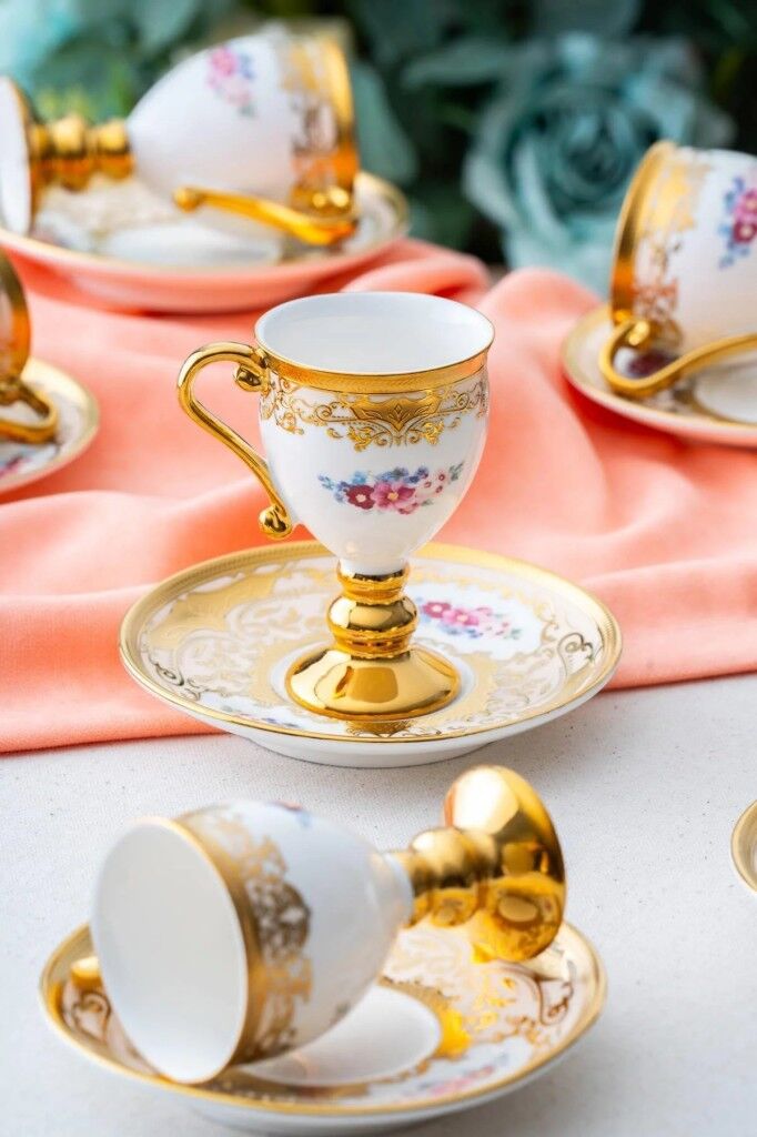 Acar Julius 12 Parça 6 Kişilik Kahve Fincan Takımı 06923