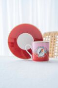 Acar Candy 12 Parça 6 Kişilik Kahve Fincan Takımı Kırmızı 08595