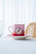 Acar Candy 12 Parça 6 Kişilik Kahve Fincan Takımı Kırmızı 08595
