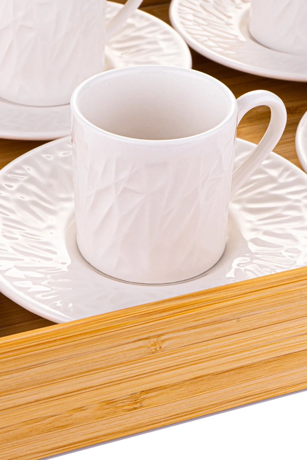 Bambum Lara 12 Parça 6 Kişilik Porselen Kahve Fincan Takımı B4931