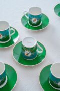 Acar Cybil 12 Parça 6 Kişilik Kahve Fincan Takımı Yeşil 08595
