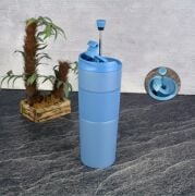 Tohana 75320 French Press Termos Mavi Paslanmaz Çelik Termos Mug 450 Ml