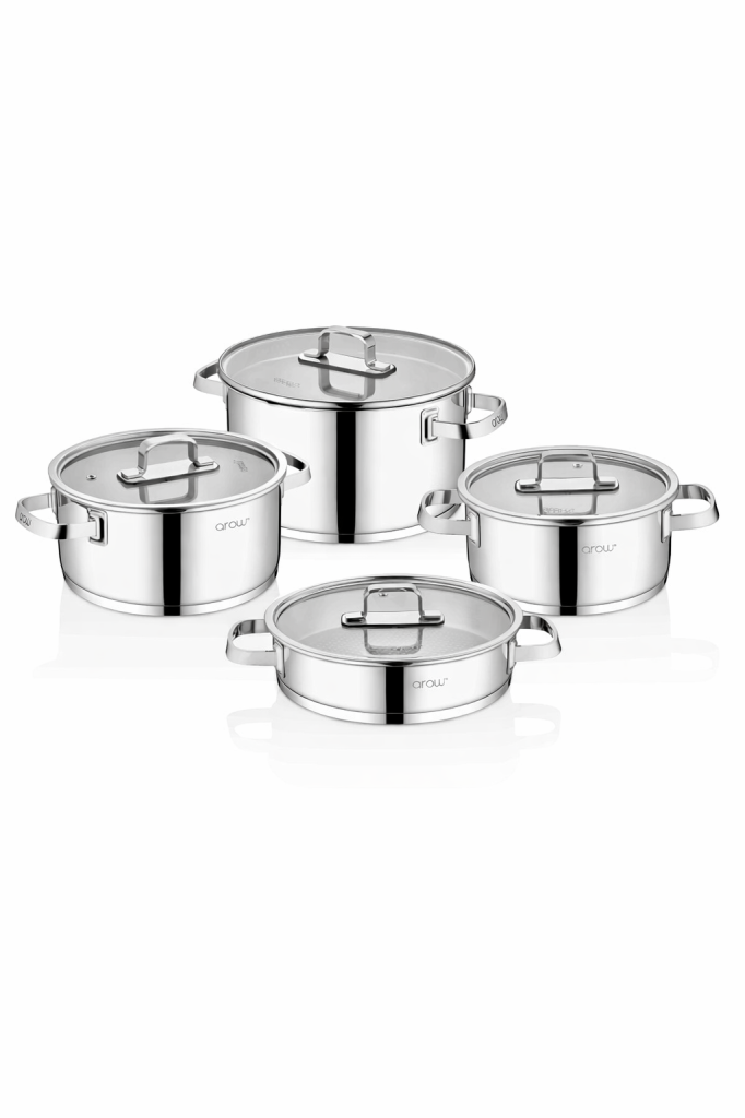 Arow Venito 8 Parça Çelik Tencere Seti TR-4348