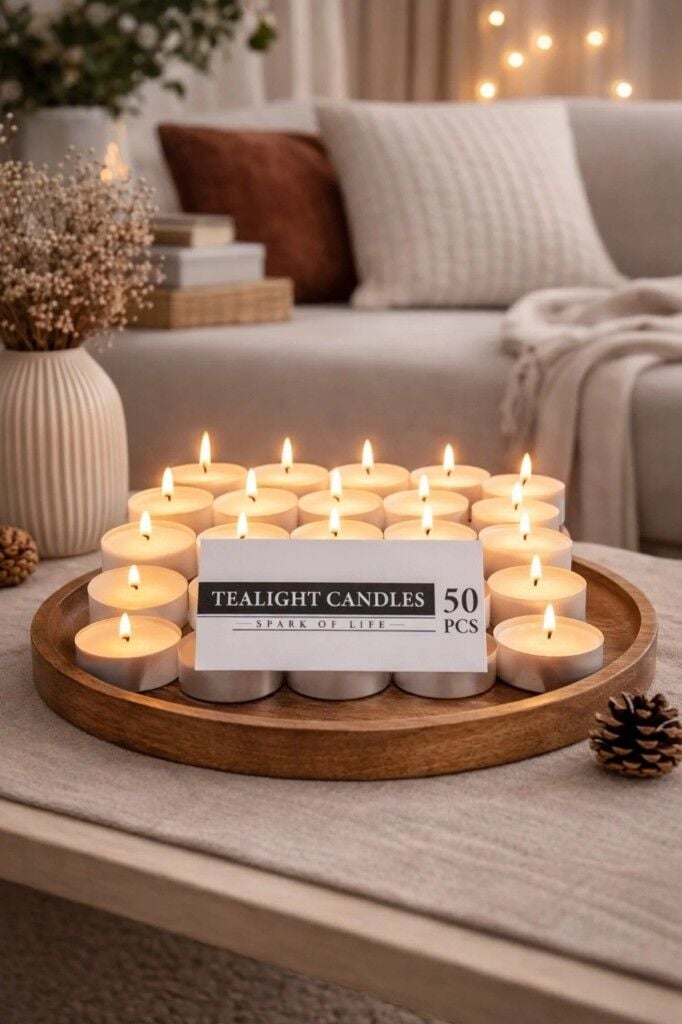 Kapris Tealight Mum 50 Adet 0451