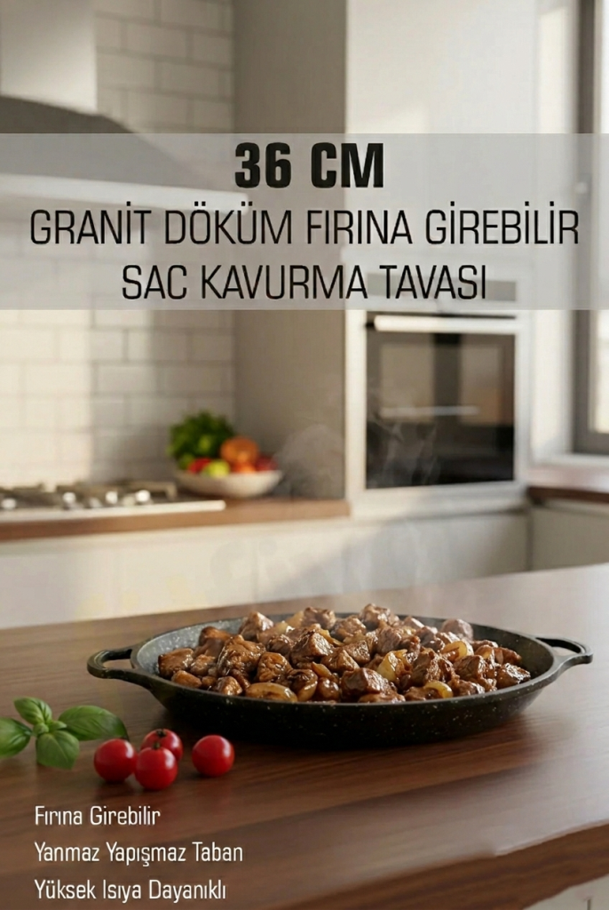 Kapris Döküm Sac Tava 36 Cm 21608