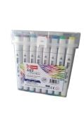 Mikro Çift Uçlu Fosforlu Kalem Art Marker 48 Renk
