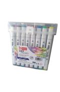 Mikro Çift Uçlu Fosforlu Kalem Art Marker 48 Renk