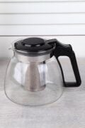 Kapris Isıya Dayanıklı Cam Demlik Süzgeçli Bitki Demliği 900ml