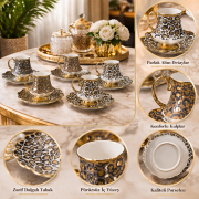 Acar Willow 6 Kişilik Kahve Fincanı Takımı 90 ml 08885