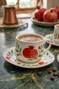 Acar Nar Desenli 6 Kişilik Kahve Fincanı Takımı 90 ml 09502