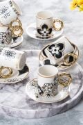 Acar Elixir 6 Kişilik Porselen Kahve Fincanı Takımı 05189
