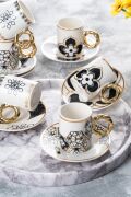 Acar Elixir 6 Kişilik Porselen Kahve Fincanı Takımı 05189