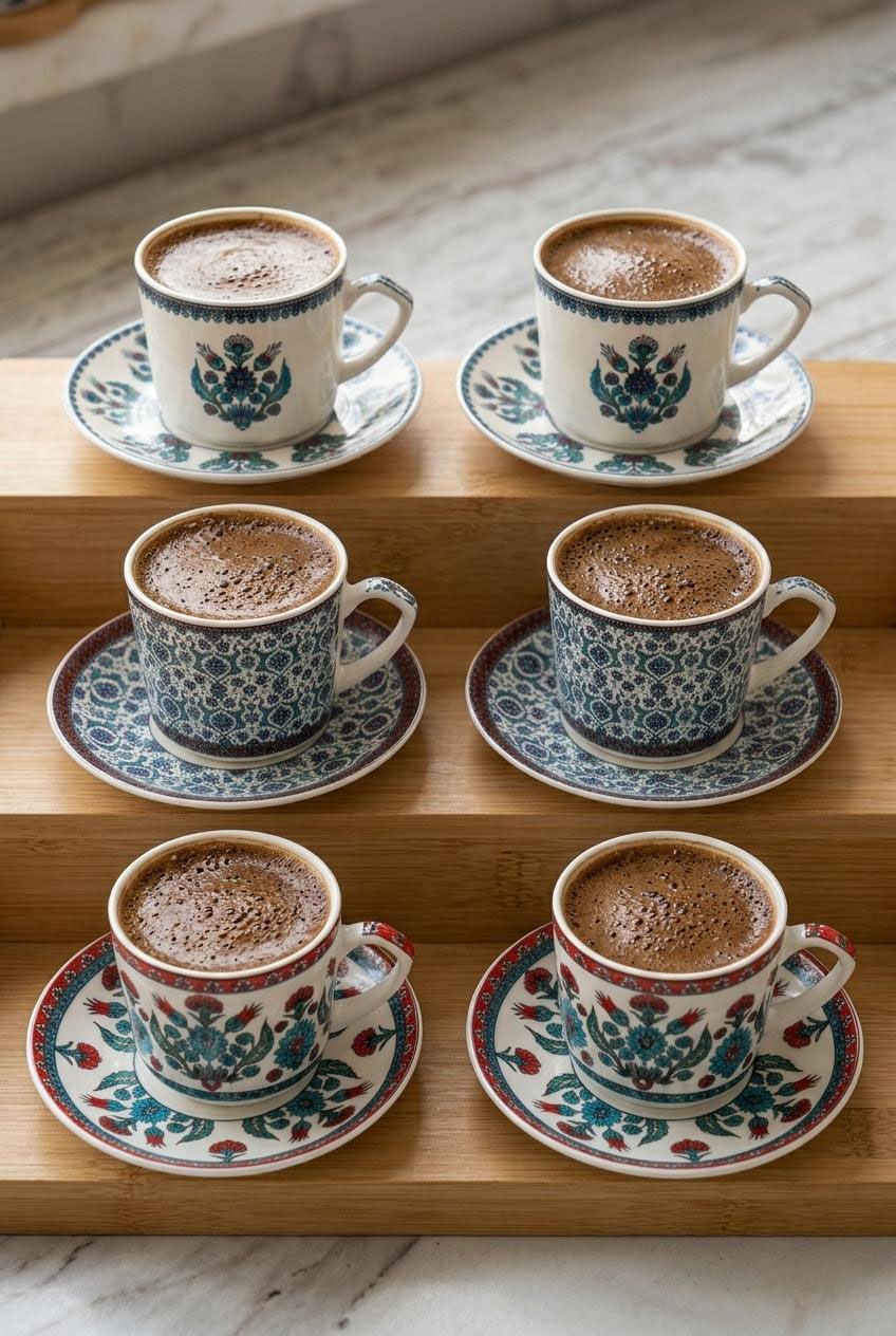 Acar Rowena 6 Kişilik Kahve Fincanı Takımı 90 ml 09236