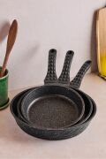 Perotti ProGranito Diamond Döküm 3'lü Tava Seti 20-24-28 Cm 40051