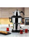Aldente Elektrikli Semaver Çayçı Çay Makinesi 4.5 Litre Sade