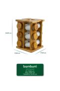 Bambum Festival Bambu Standlı 12'li Dönen Baharatlık B6504