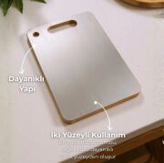 Bambum Stan Çift Taraflı Kesme Tahtası Büyük 24x34 cm B6714