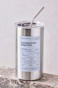 Perotti Silver Paslanmaz Çelik Pipetli Termos Bardak 600 ml 17214