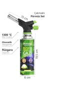 Orcamp Çakmaklı Kartuş Pürmüz Set CX-500 + 1 Adet 227 Gr Gaz