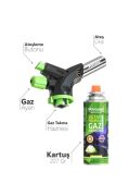Orcamp Çakmaklı Kartuş Pürmüz Set CX-500 + 3 Adet 227 Gr Gaz