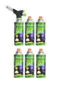 Orcamp Çakmaklı Kartuş Pürmüz Set CX-500 + 5 Adet 227 Gr Gaz