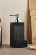 Perotti Lisbone Black Silver Sıvı Sabunluk 13154