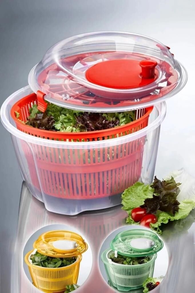 Gondol Vega Salata Kurutucu 4,4 Lt G25 Turuncu-Yeşil