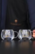 Perotti 2 Adet Mr.& Mrs. Cam Kupa Magnolya Bardağı 400ML 13771-15517