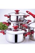 Gülsan Olimpos 9 Parça Paslanmaz Çelik Tencere Seti