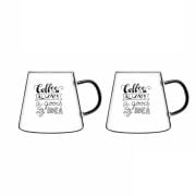 Perotti Rosa Coffee 300 ml 2'li Cam Kupa 12433