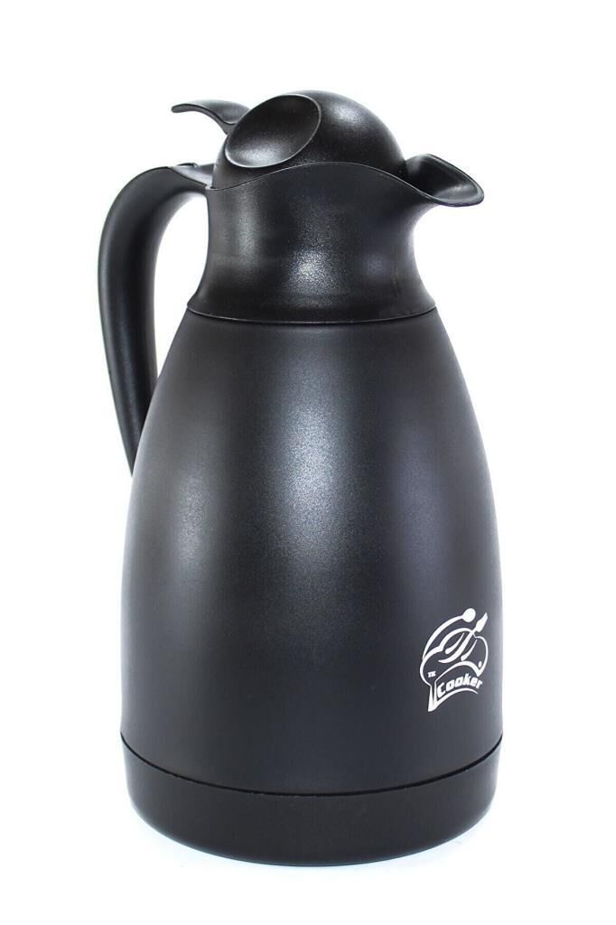 Cooker Bitter Serisi 1.5 Litre Siyah Çelik Termos Sürahi Model CKR2034