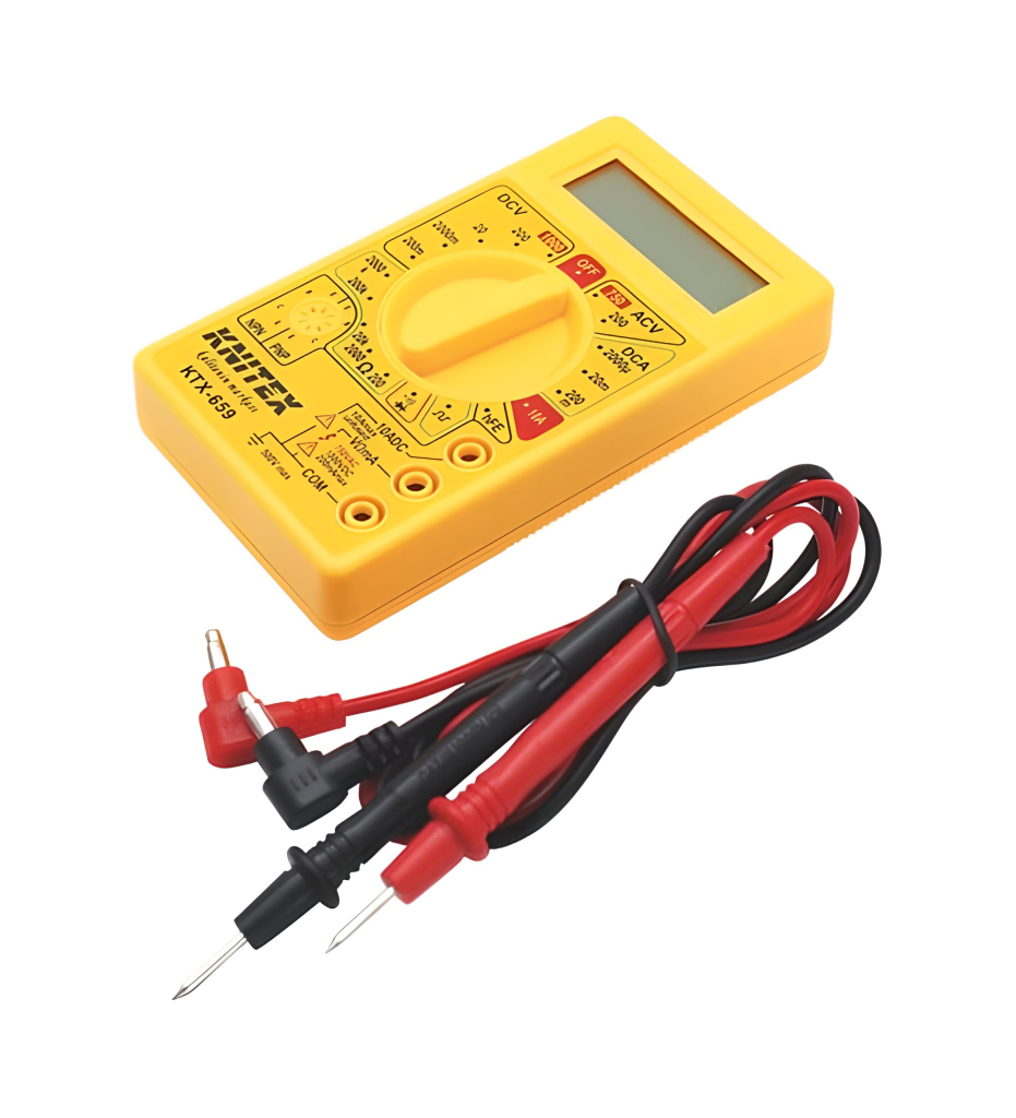 Knitex Dijital Avometre Multimetre Ölçü Aleti Akım Voltaj Direnç Ölçer KTX-659