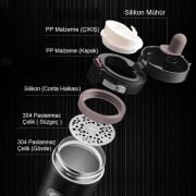 Kapris Tohana Silver Çelik Termos Kupa 450 ml 75411