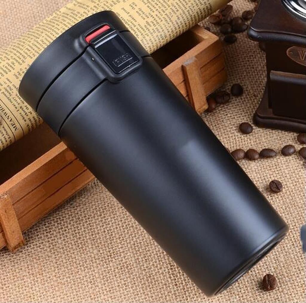 Kapris Tohana Siyah Çelik Termos Kupa 450 ml 75409