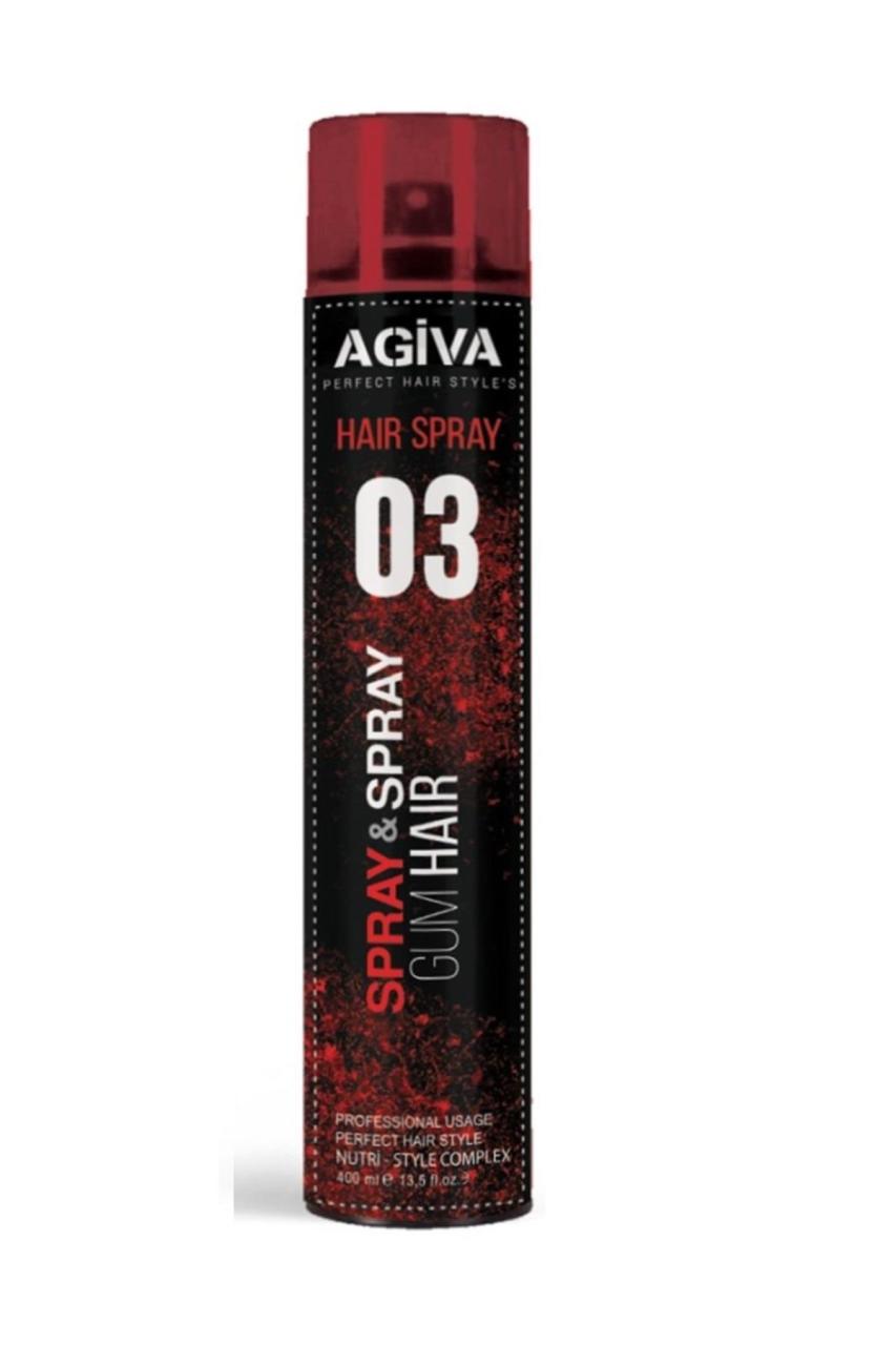Agiva 03 Kırmızı Gum Hair Saç Spreyi 400 Ml