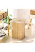 Bambu Kirli Çamaşır Sepeti Dikdörtgen 16565