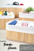 Bambu 4'lü Pinterest Stil Organizer Sepet 16572