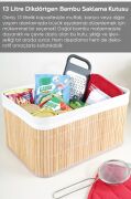 Bambu 4'lü Pinterest Stil Organizer Sepet 16572
