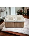 Bambu 5'li Pinterest Stil Organizer Sepet 16573