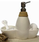 Arow Vilma Bambulu Porselen Sıvı Sabunluk TR-252