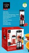Cook Eat 450Ml + 380Ml Taşınabilir Şarjlı Metal Kişişel Blender GN-A02