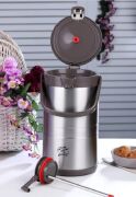 Cooker 2008 3.5 Litre Pompalı Çelik Termos Kahverengi